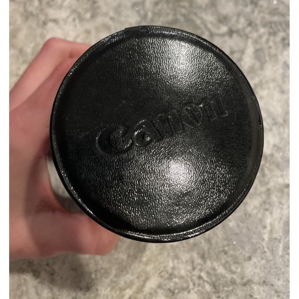 Mint Canon Lens Case C for Short Lenses JAPAN Vintage Black Leather Photography